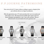 F.P.Journe Patrimoine: o serviço certificado de venda de relógios F.P.Journe em segunda mão