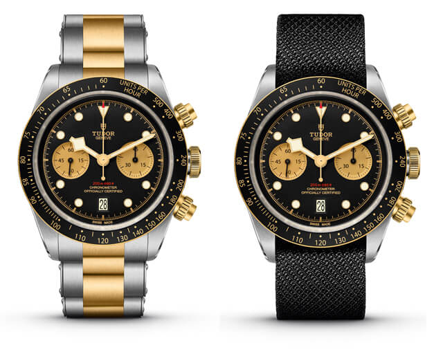 O Black Bay Chronograph mostrou que era possível fazer relógios bicolores com bom gosto | Foto: Tudor