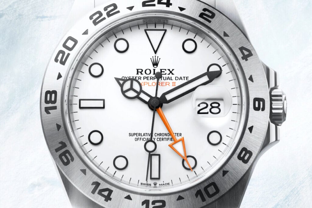 Rolex Explorer II com mostrador aproximado