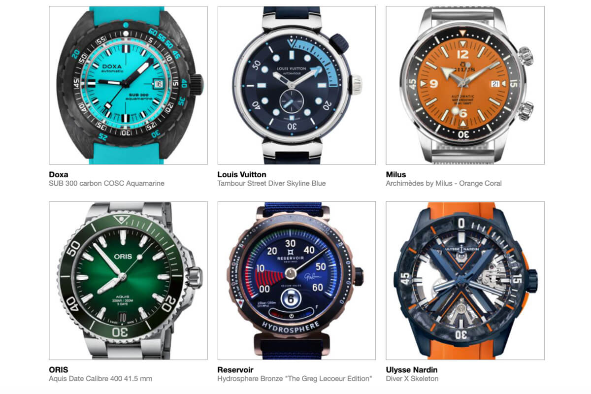 GPHG 2021 Nominated Watches: Diver's