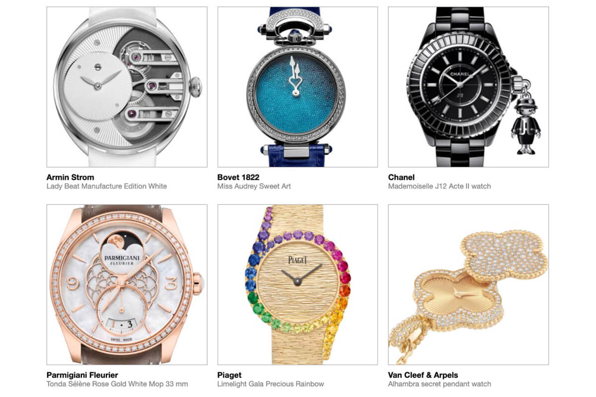 GPHG 2021 Nominated Watches: Ladies'