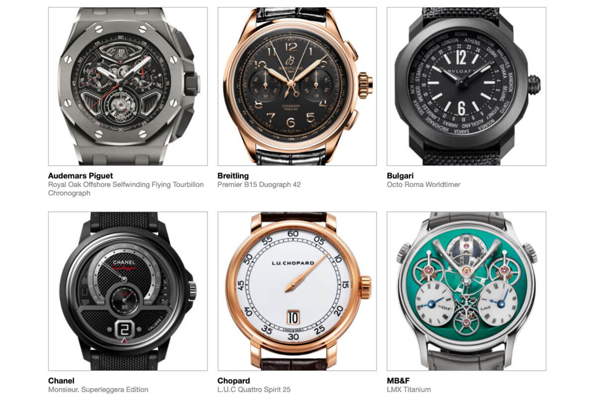 GPHG 2021 Nominated Watches: Men's complications