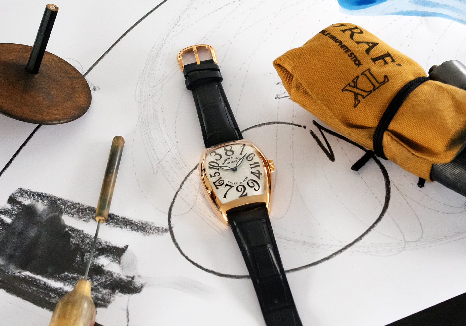 Franck Muller Cintrée Curvex Crazy Hours na Viarco