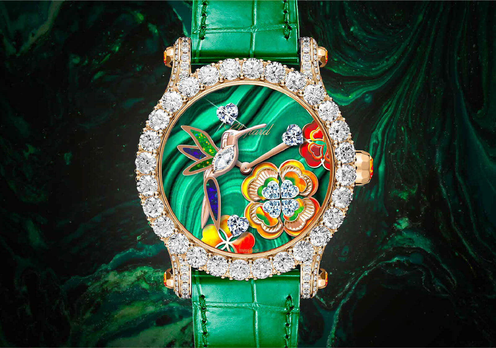 Pormenor mostrador Chopard Happy Sport Métier d'Art