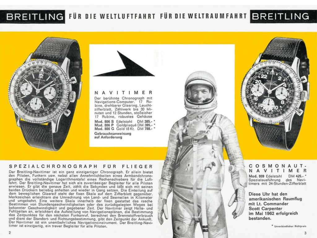 Campanha histórica do Navitimer | Foto: Breitling
