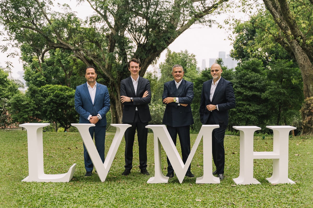 Da esquerda para a direita: Julien Tornare, Frédéric Arnault, Ricardo Guadalupe e Antoine Pin.