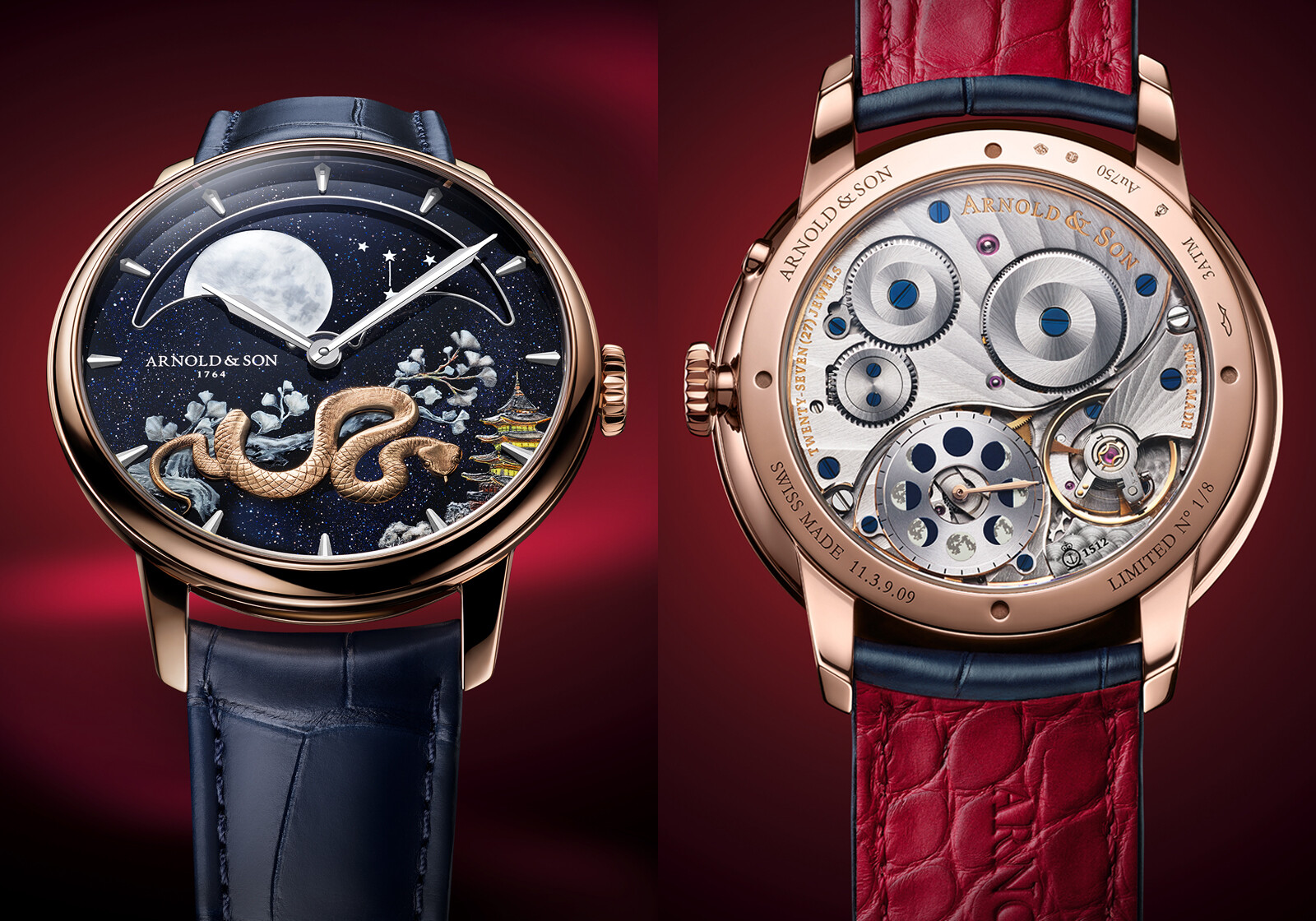 Perpetual Moon 41.5 Red Gold 'Year of the Snake' | Foto: Arnold & Son
