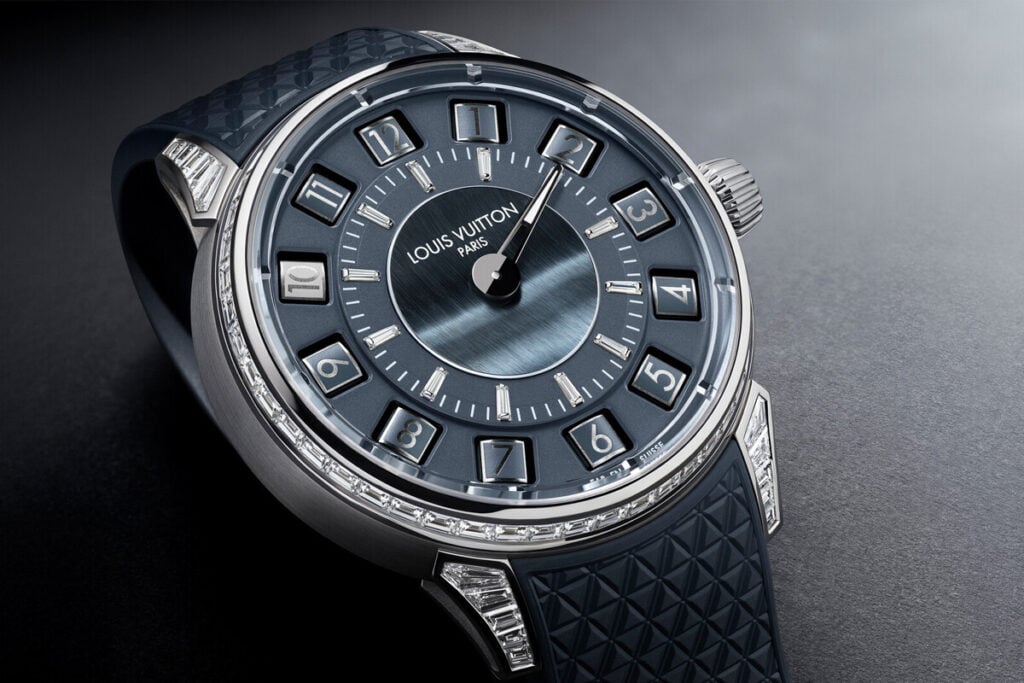 O Louis Vuitton Tambour Taiko Spin Time apresentado no ano passado | Foto: Louis Vuitton