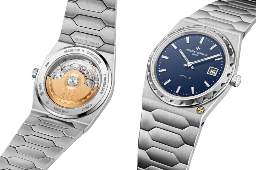 A reedição do 222 em aço com mostrador azul foi apresentada logo no início do ano | Fotos: Vacheron Constantin
