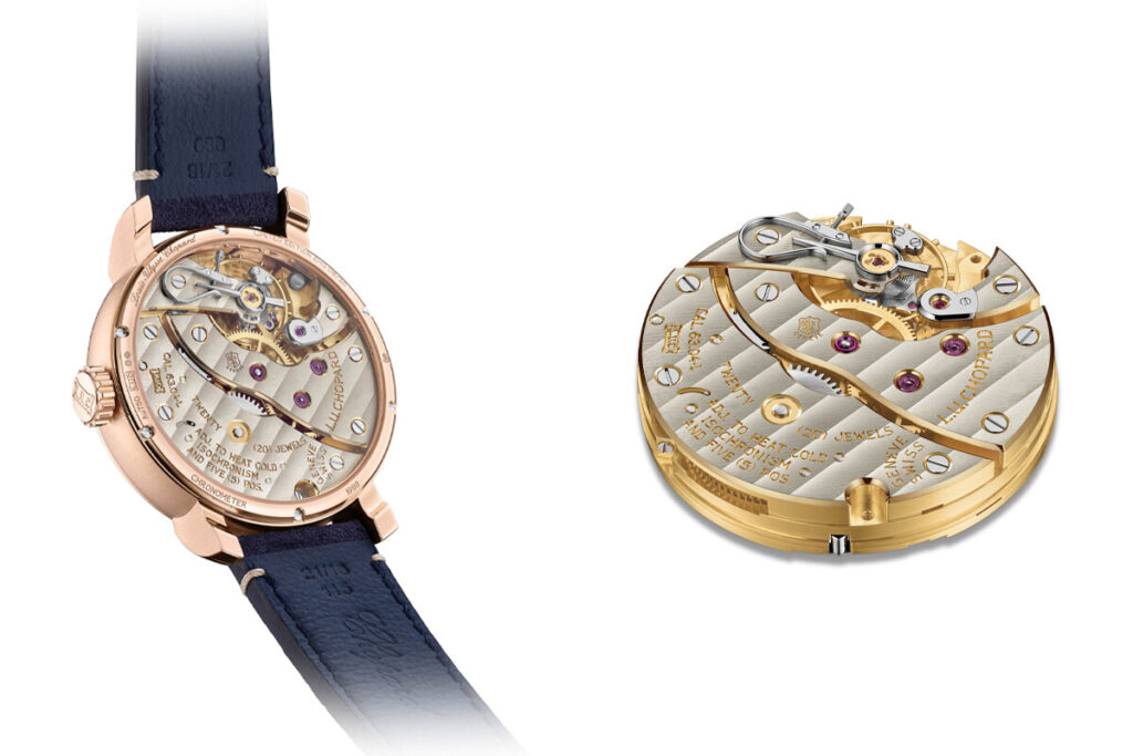 O calibre de corda manual do L.U.C Heritage EHG Moon 122 | Fotos: Chopard