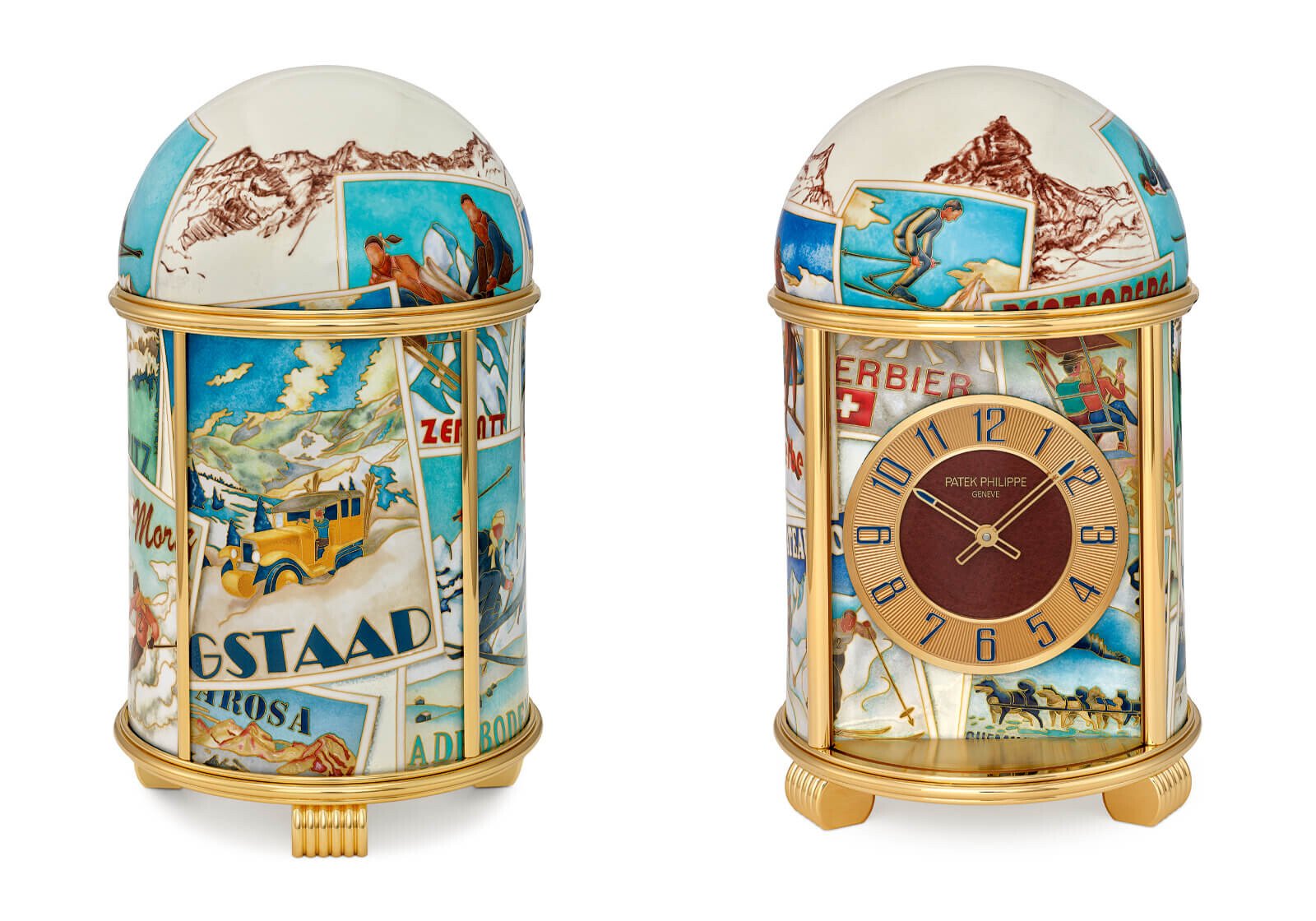 Relógio de cúpula: Ref. 20191M-001 Skiing in Days Gone By | Fotos: Patek Philippe