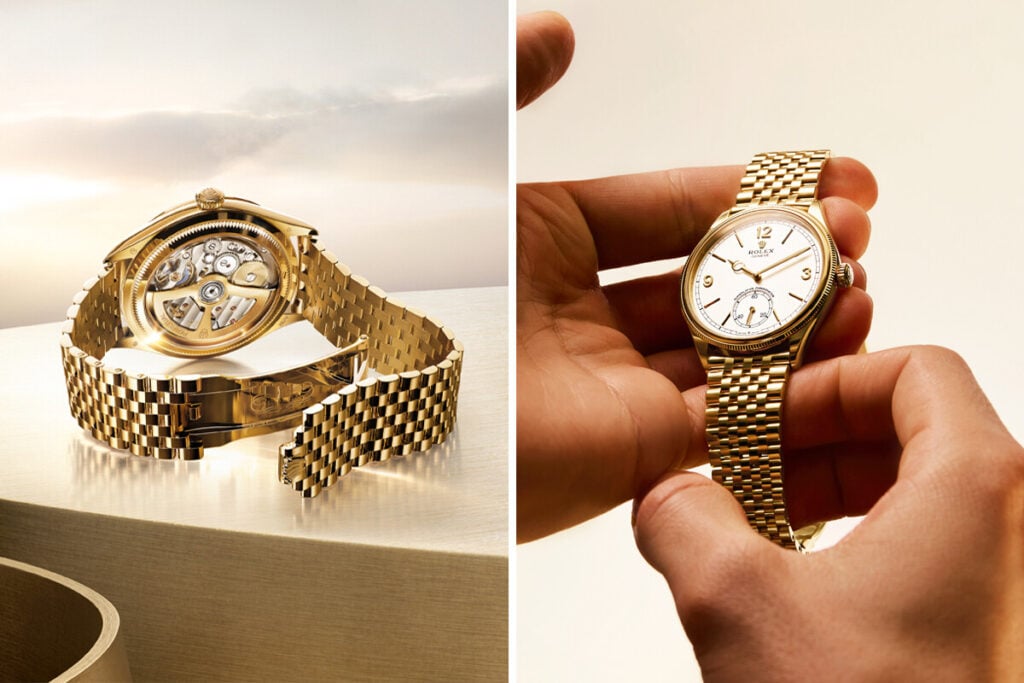 O 1908 ganhou uma nova personalidade com a nova bracelete Settimo | Foto: Rolex