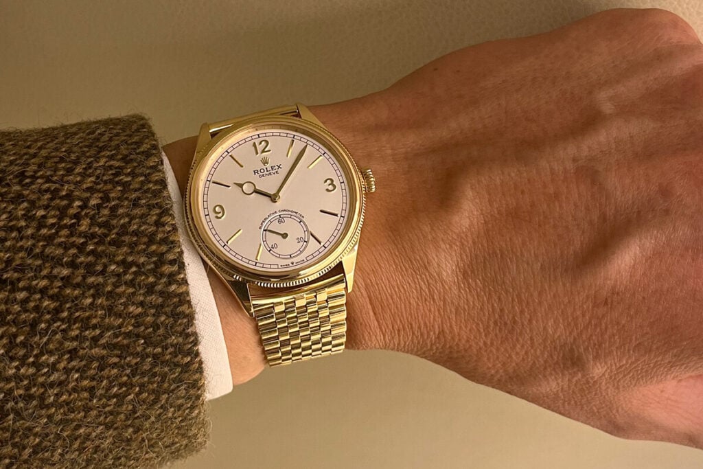No pulso: o 1908 ganhou uma nova personalidade com a nova bracelete Settimo | Foto: Miguel Seabra/Espiral do Tempo