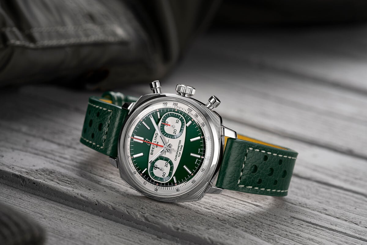 Perfume vintage com fragrância desportiva: os dois novos Top Time Racing | Foto: Breitling