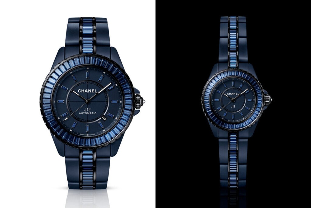 O J12 Bleu Sapphires prolonga a utilização das safiras para a bracelete | Foto: Chanel