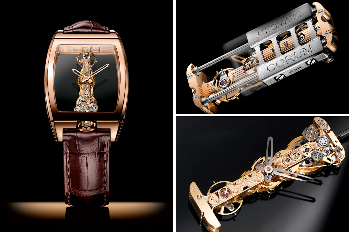 O Golden Bridge é um prodígio da micromecânica relojoeira | Fotos: Corum