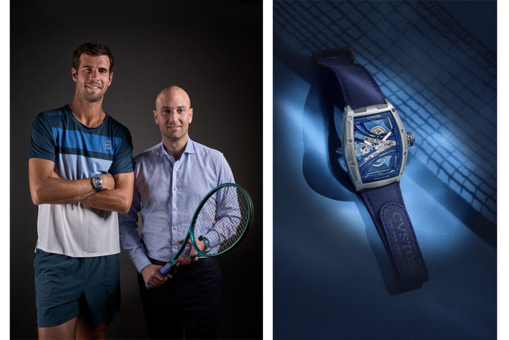 Karen Khachanov e sassoun Sirmakès, dono da Cvstos | Fotos: Cvstos