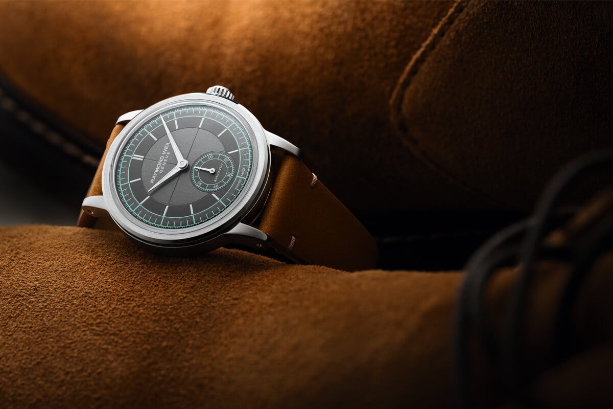 Outro dos novos mostradores Millésime introduzidos em 2025 | Foto: Raymond Weil