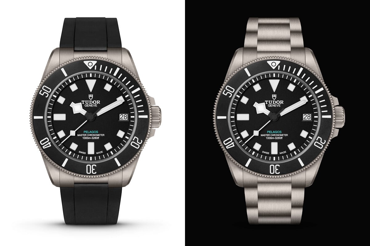 O novo Pelagos Ultra em titânio com estanqueidade até 1000 metros e duas propostas de bracelete | Foto: Tudor