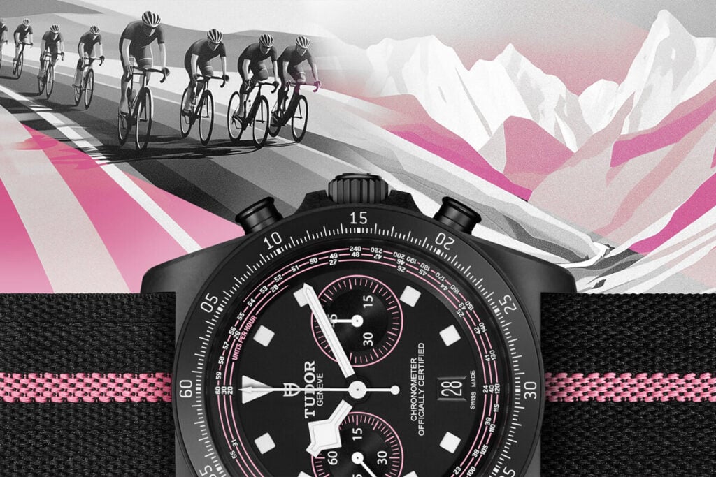 O Pelagos FXD Chrono Pink junta o rosa à estrutura e bracelete pretas | Foto: Tudor