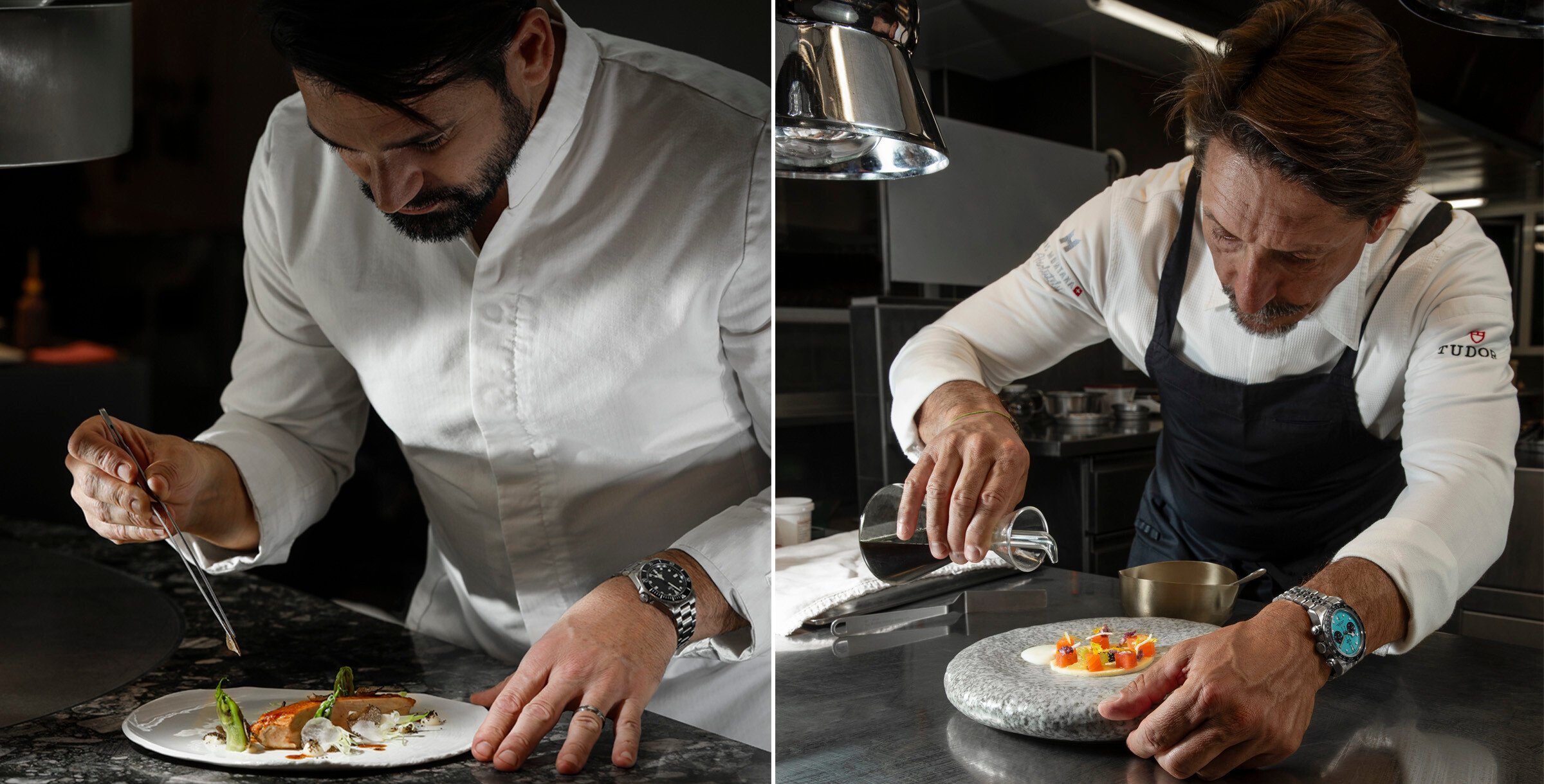 Os chefs Yoann Caloué e Franck Reynaud fizeram uma parceria com a Tudor