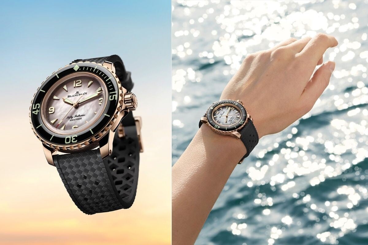 O relógio Fifty Fathoms Automatique de 38mm da Blancpain