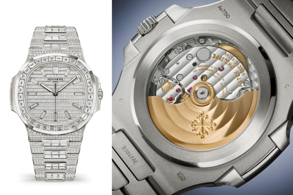 Visual joalheiro, motor mecânico graças ao Calibre 26-330 S de carga automática | Foto: Patek Philippe;