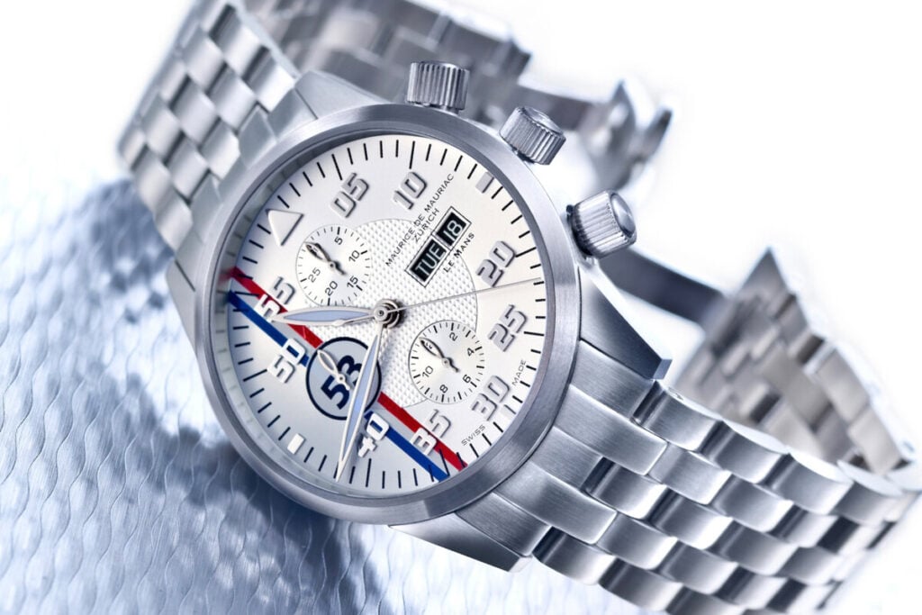O Chrono Modern 'Le Mans' da Maurice de Mauriac com Racing Stripes e Lucky Number personalizável | Foto: Maurice de Mauriac