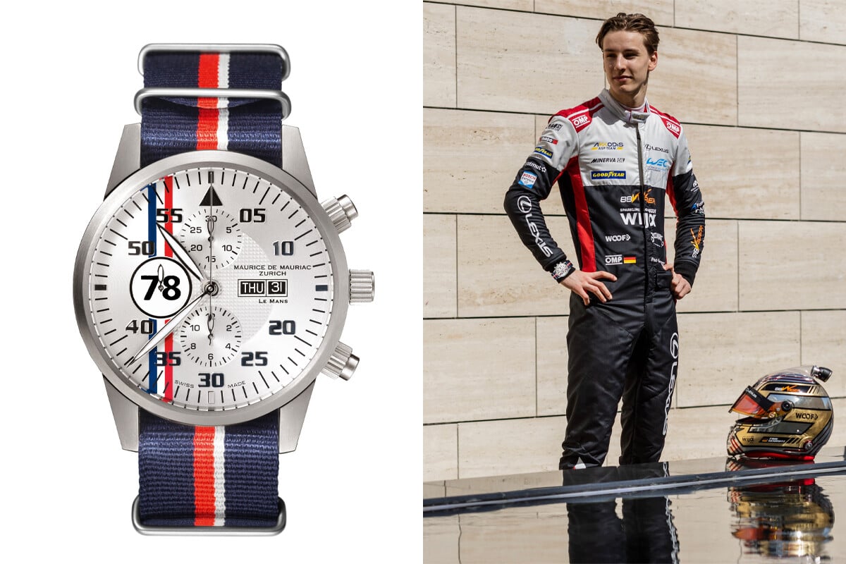 Finn Gehrsitz e o seu Chrono Modern 'Le Mans' personalizado | Fotos: Maurice de Mauriac