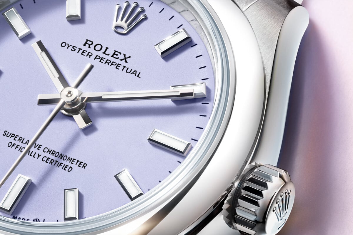 Oyster Perpetual com mostrador lilás | Foto: Rolex