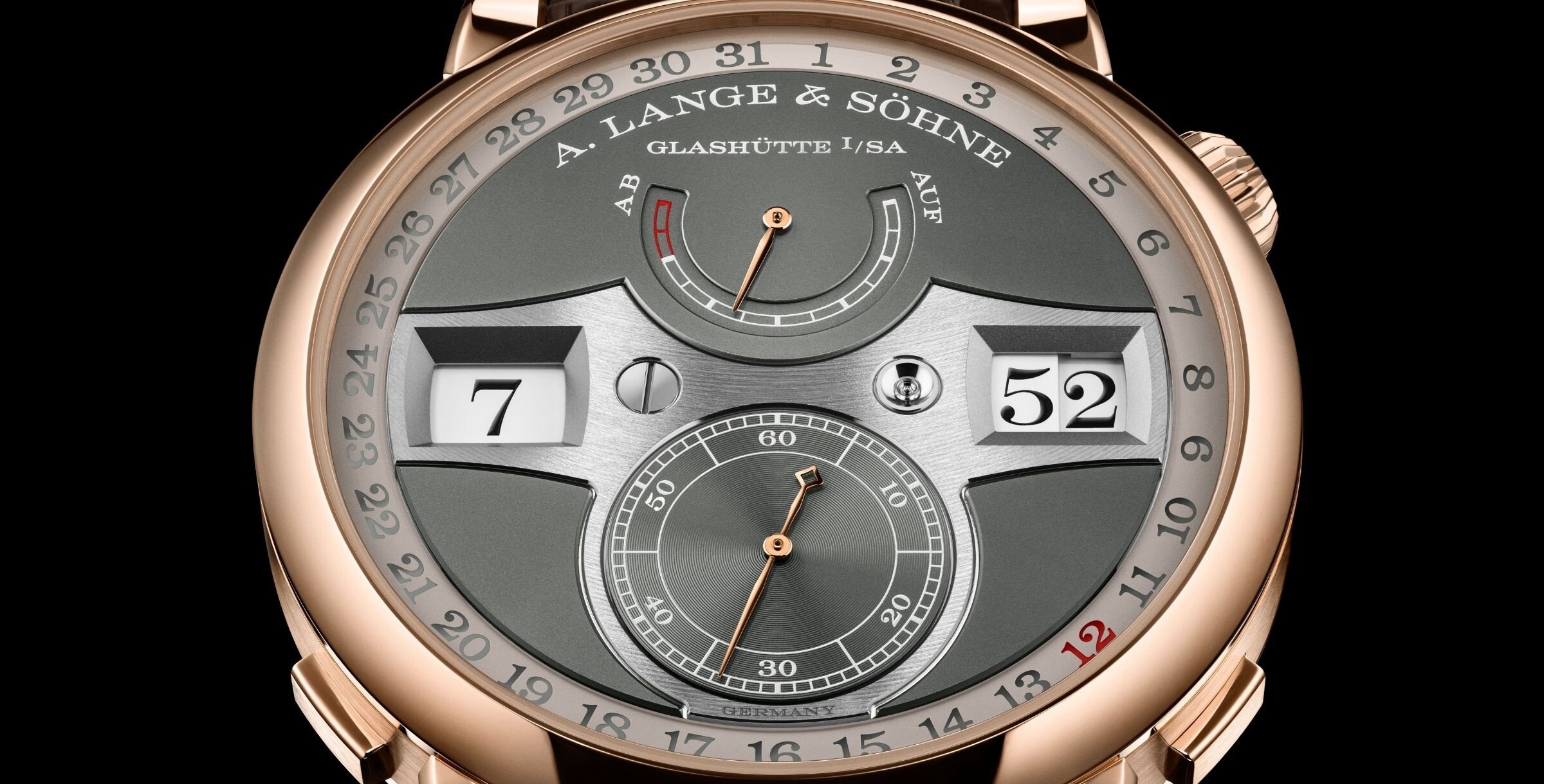 A. Lange & Söhne Zeitwerk Date em ouro rosa | Foto: A. Lange & Söhne