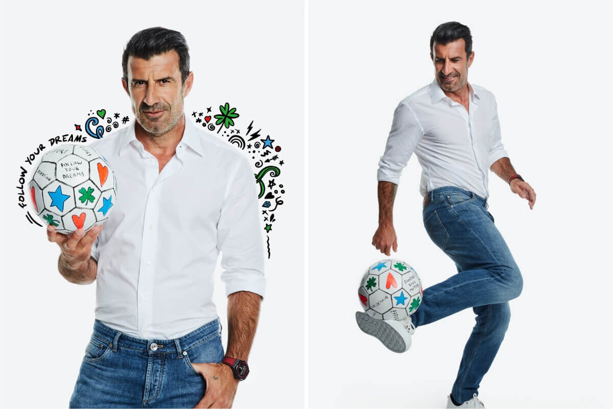 Luís Figo como amigo da Hublot