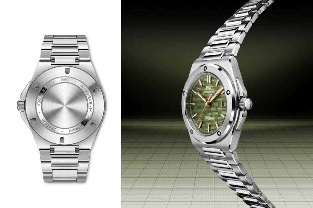 O relógio IWC Ingenieur com mostrador verde usado por Brad Pitt no filme F1