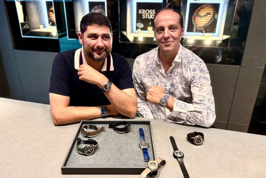 Marco Tedeschi e Sérgio Silva apresentaram em Lisboa as mais recentes novidades da Kross Studio | Foto: Miguel Seabra/Espiral do Tempo