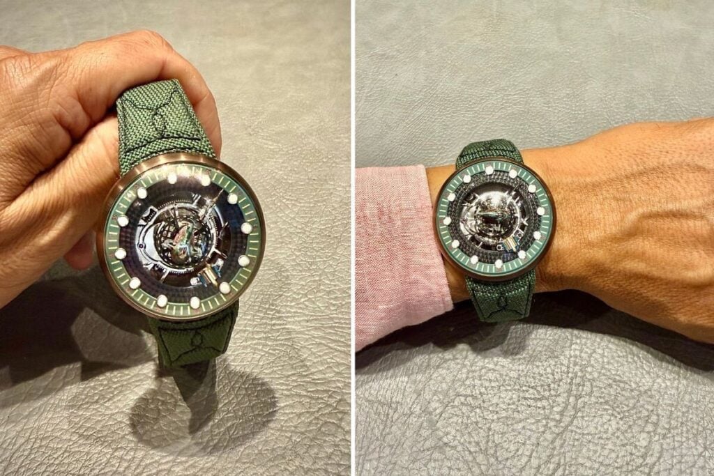 O Boba Fett Central Tourbillon com caixa em titânio faz parte dos modelos concebidos em parceria com a série Star Wars | Fotos: Miguel Seabra/Espiral do Tempo