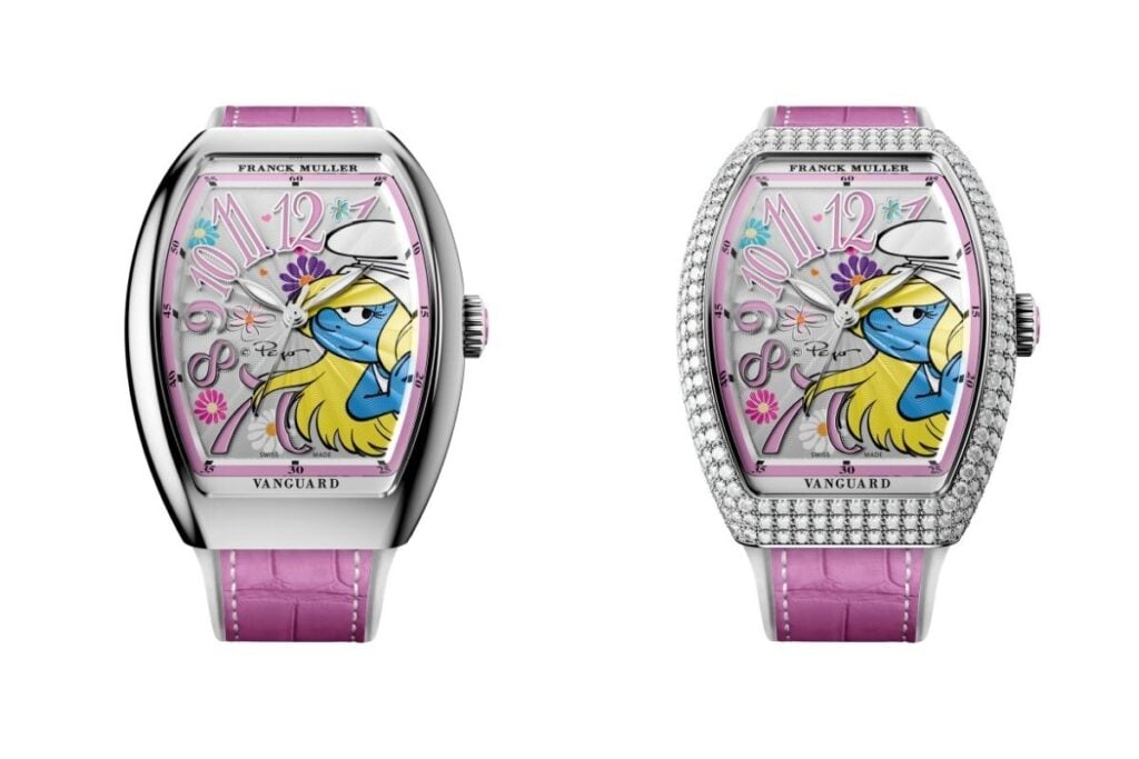A versão rosa do Vanguard Smurfette | Foto: Franck Muller