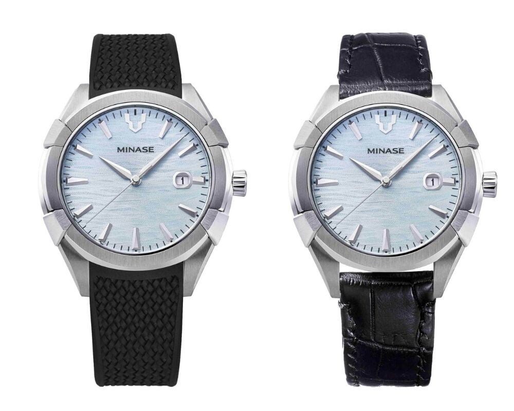 Relógios Minase Uruga Ice Blue com caixa de 42mm
