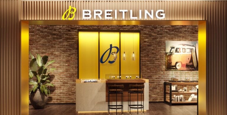 Fachada de uma boutique Breitling