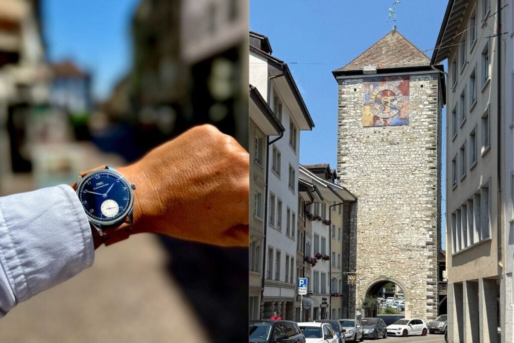 Um IWC Portugieser num pulso português nas ruas de Schaffhausen | Fotos: Miguel Seabra/Espiral do Tempo
