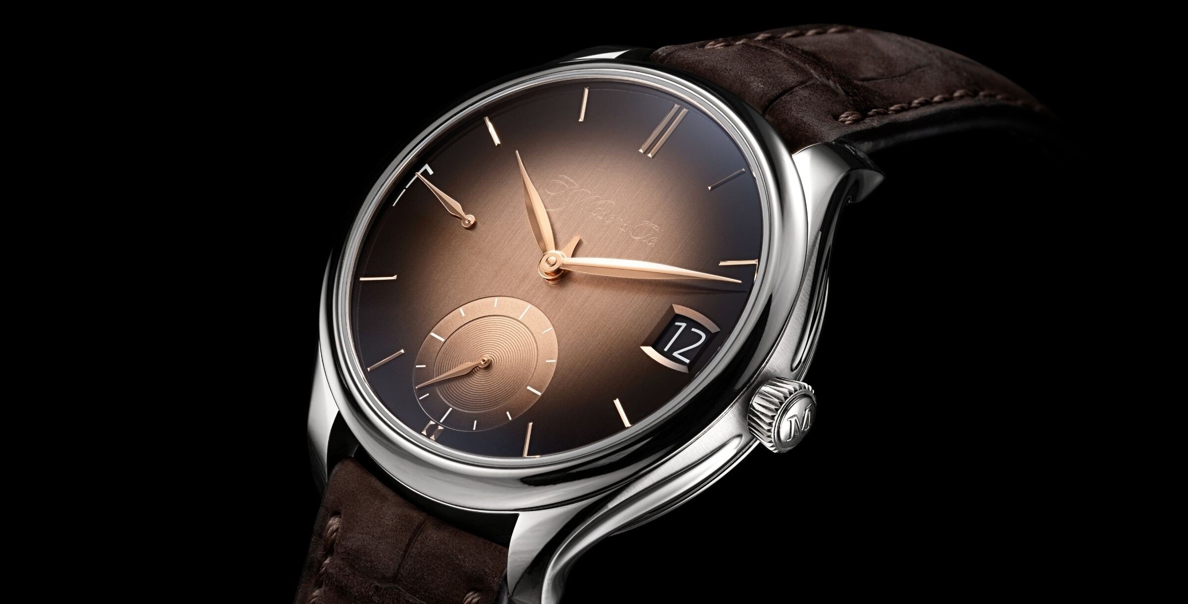 O relógio H.Moser & Cie. Endeavour Perpetual Calendar Smoked Salmon