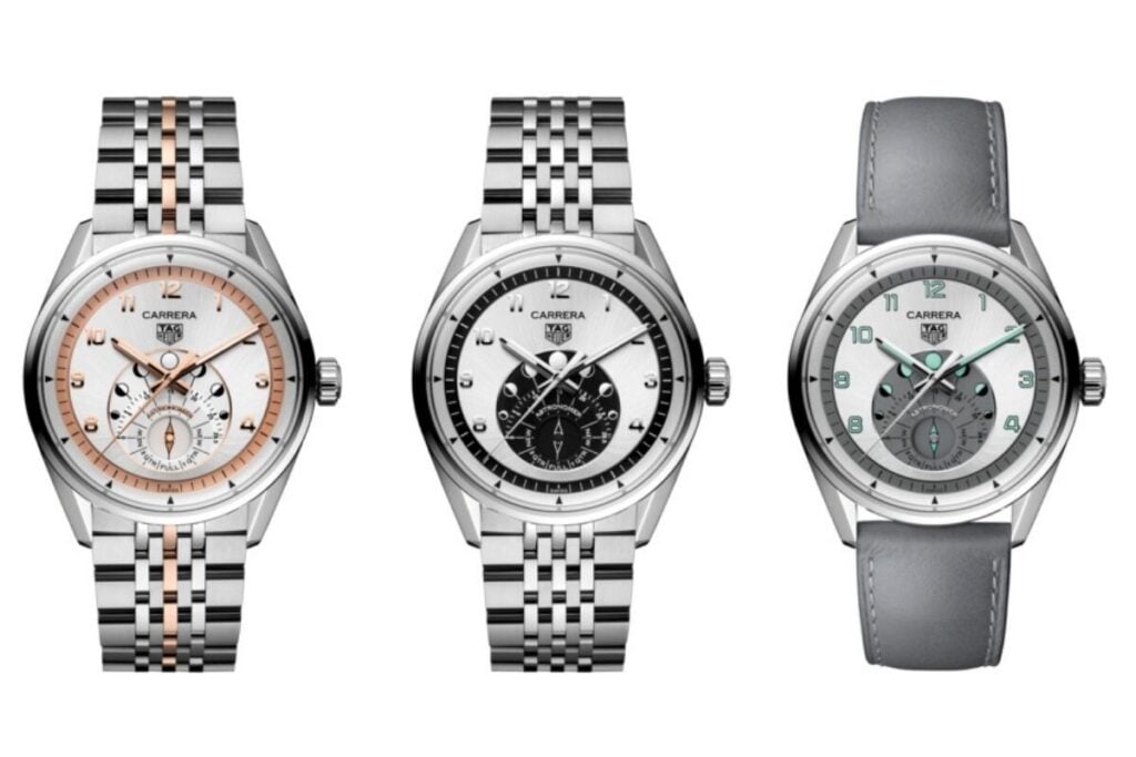 Três modelos TAG Heuer Carrera Astronomer