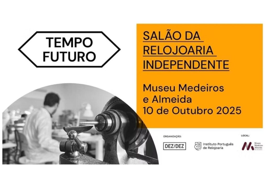 Cartaz do Salão de relógios Tempo Futuro
