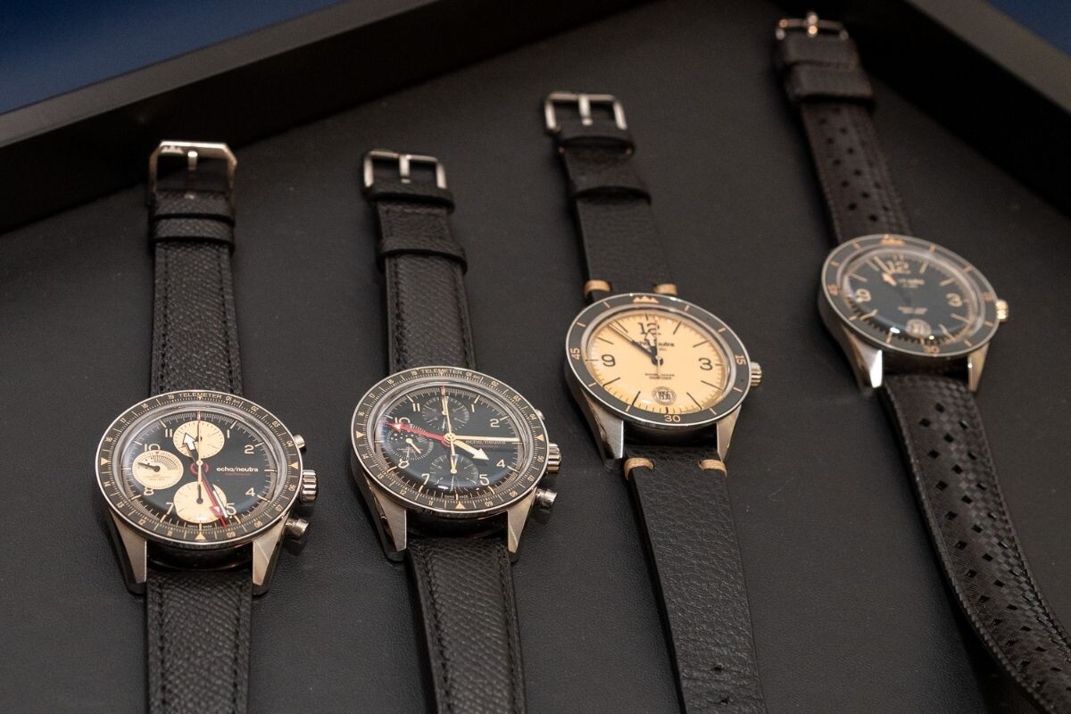 exposição de relógios Echo/Neutra no After Time by Milano Watch Week