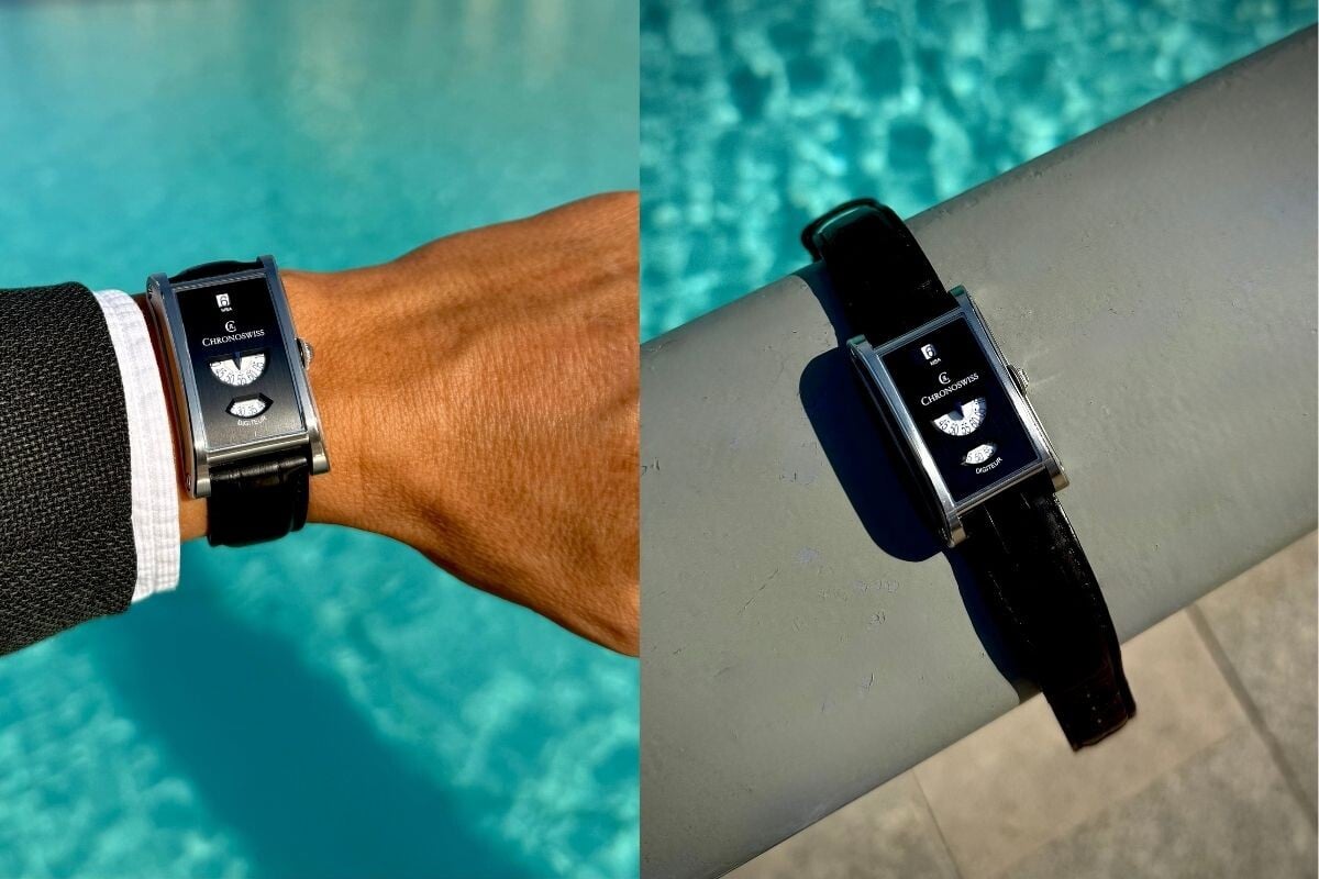 relógios com mostradores de hora digital Chronoswiss Neo Digiteur