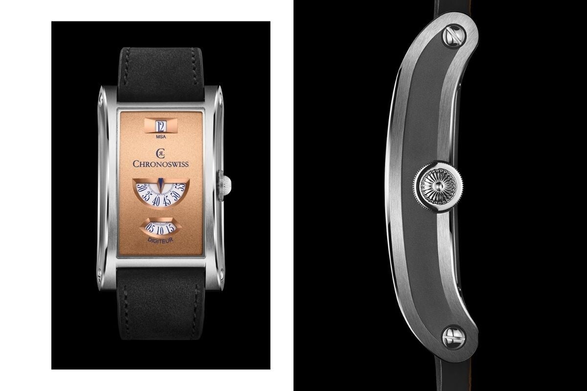 relógios com mostradores de hora digital Chronoswiss Neo Digiteur