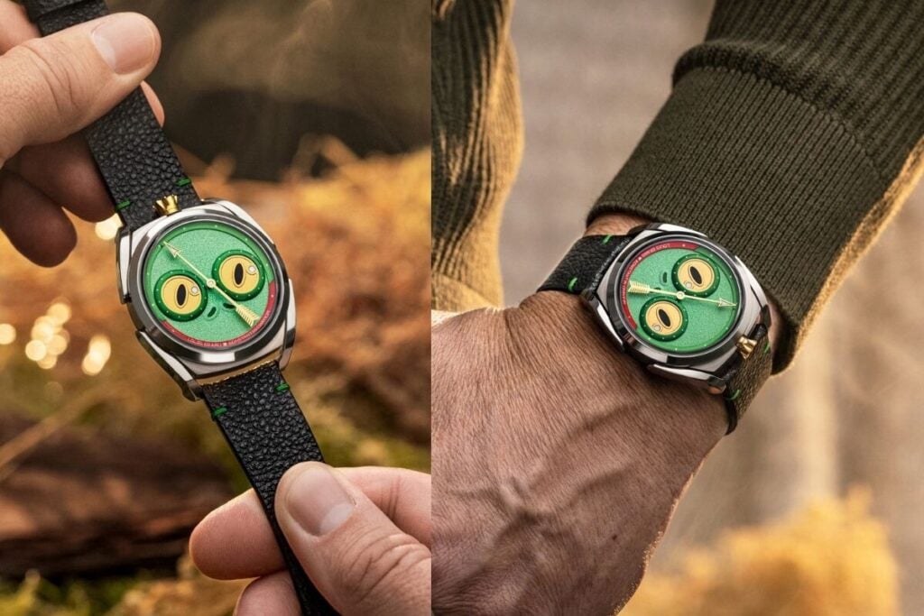 edição limitada Louis Erard x Konstantin Chaykin Unfrogettable na versão Green | Foto: Miguel Seabra/espiral do Tempo