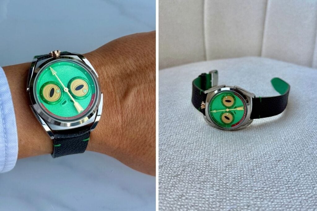 edição limitada Louis Erard x Konstantin Chaykin Unfrogettable na versão Green | Foto: Miguel Seabra/espiral do Tempo