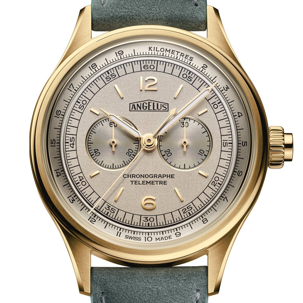 ANGELUS Chronographe Télémètre Or Jaune