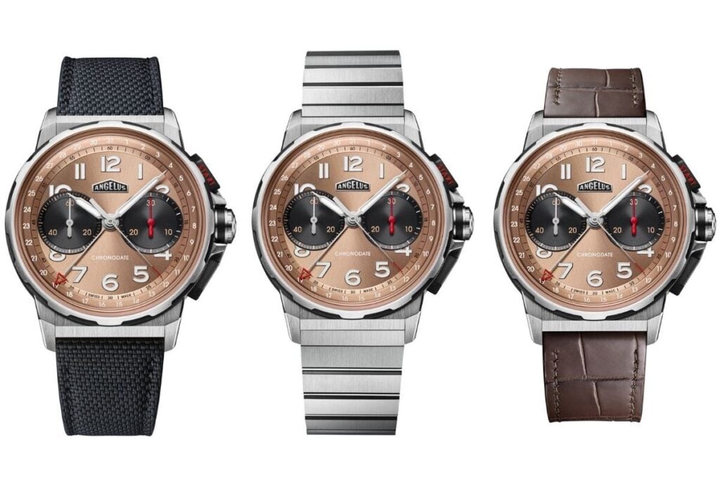 Angelus Chronodate Titanium Moka Limited Edition