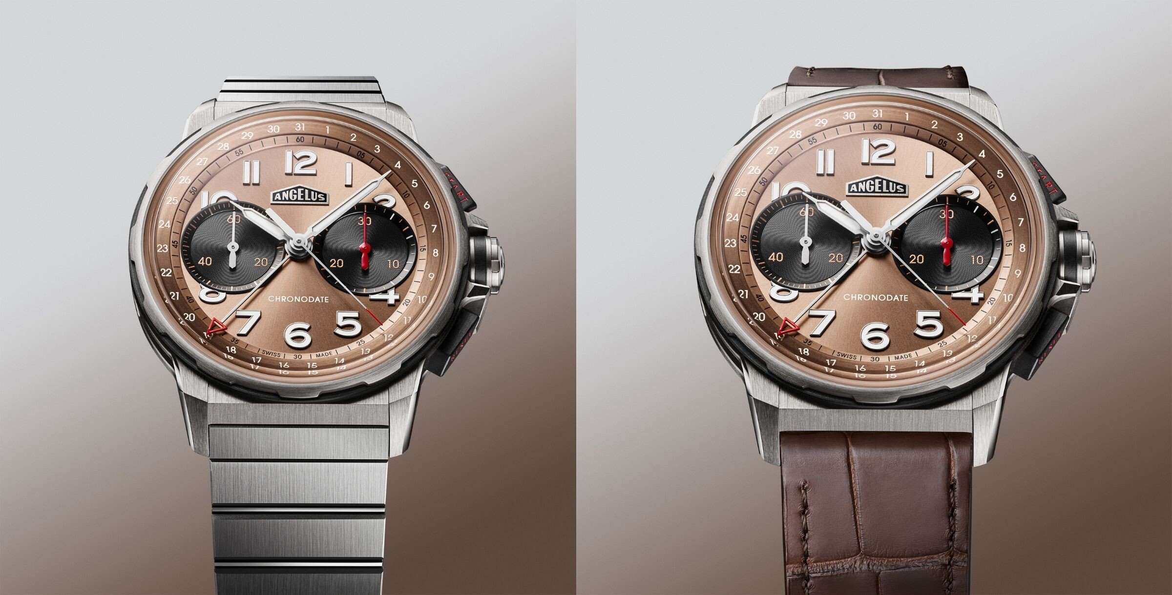 Angelus Chronodate Titanium Moka Limited Edition